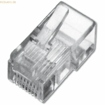 Abbildung von DIGITUS A MO 6/4 SF Cat 3 Crimpstecker 1 Stück RJ45 Netzwerkstecker Ungeschirmt Für Cat3 Netzwerkkabel, Verlegekabel &amp; Ethernet LAN Kabel 1GBase T 6P4C AWG 27/7 bis 24/7