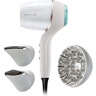 Abbildung von Remington Haartrockner HYDRAluxe PRO (EC9001), 2200 W, 50 % schnelleres Trocknen, Ionengenerator, 2 Stylingdüsen &amp; Diffusor