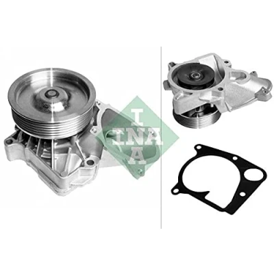Abbildung von INA 538 0171 10 Wasserpumpe mit Riemenscheibe für Keilrippenriementrieb BMW: X6, X5, 1 Schrägheck, MINI: Countryman