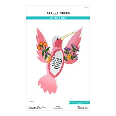 Abbildung von Spellbinders Bibi Cameron Stanzformen, Kolibri Kartenhersteller, geätzt, Metall