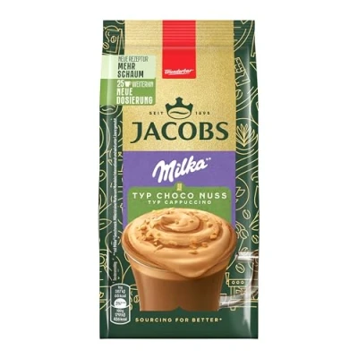 Abbildung von Jacobs Typ Choco Cappuccino Nuss mit Milka, 400g, 0.4 von FROG.coffee