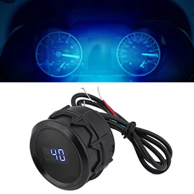 Abbildung von Wassertemperaturanzeige, Qiilu 2 Zoll 52mm Digital Wassertemperatur Gauge Kit mit Temp Sensor