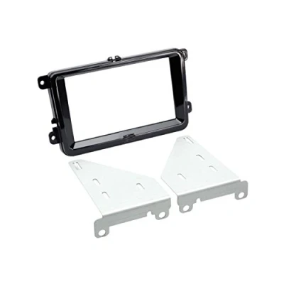 Abbildung von 2 DIN Radioeinbauset Blende Radioanschlusskabel Antennenadapter Komplettset für VW Golf 5 V 6 VI 2003 2013 piano black incl Canbus