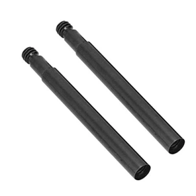 Abbildung von 2Pcs 60mm Fahrrad Presta Valve Extender Aluminiumlegierung Rennrad Innenreifen Ventile Verlängerung(Schwarz)
