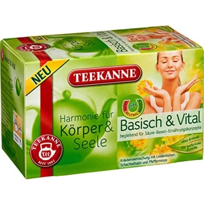 Abbildung von Teekanne Körper &amp; Seele Basisch Vital, 5er Pack (5 x 20 Teebeutel), 5 40 g