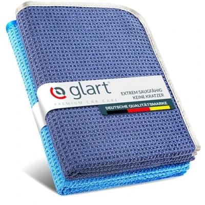 Abbildung von Glart 47TB Auto Trockentuch 70x40cm Autopflege Mikrofasertücher Putztücher Mikrofasertuch (80% Polyester, 20% Nylon, 40x70 cm)