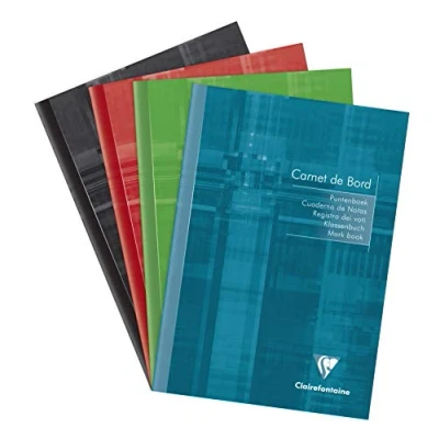 Abbildung von Clairefontaine 3669C Klassenheft (DIN A5, 14,8 x 21 cm, 32 Blatt 110g) 1 Stück farbig sortiert
