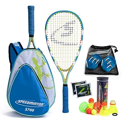 Abbildung von Speedminton® 400085 S700 Set Original Speed Badminton/Crossminton Allround inkl. 5 Speeder®, Spielfeld, Tasche