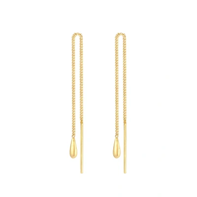Abbildung von Elli PULL Through Ohrringe goldcoloured, Damen, Größe: One Size, Gold coloured