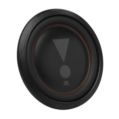 Abbildung von JBL Club 102SL 1000 Watt Subwoofer Auto Radio für Flach Einbau in KfZ Musikanlage von Harman Kardon 10 Zoll Bass Box mit Patentiertes Konusdesign, High Roll Sicke und SSI Impedanzschalter 2/4 Ohm