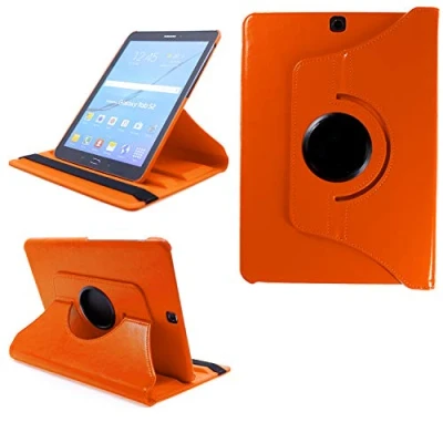 Abbildung von COOVY® 2.0 Cover für Samsung Galaxy Tab S2 9.7 SM T810 T813 T815 T819 Rotation 360 Smart Hülle Tasche Etui Case Schutz Ständer Auto Sleep/Wake up orange
