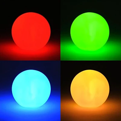 Abbildung von Levandeo® Nachttischlampe, 3er Set LED Kugel 8cm Farbwechsel Leuchtkugel Stimmungslicht