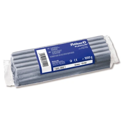 Abbildung von Pelikan 601492 Qualitäts Knetmasse Plastilin, 1 kg, grau