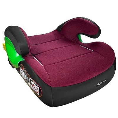 Abbildung von XOMAX KBH310 bordeaux Kindersitz mit ISOFIX I mitwachsend 15 36 kg, 3 12 Jahre, Gruppe 2/3 bequeme Armlehnen ECE 8