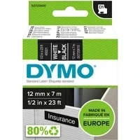 Abbildung von Dymo 45021 (S0720610) (12 mm) Weiß bis schwarz Tape