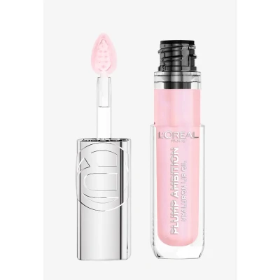 Abbildung von L&#039;Oréal Paris Plump Ambition Lippenöl mit Hyaluron, Vollere &amp; geschmeidigere Lippen ohne Kompromisse. Intensives Pflegegefühl Hyaluronsäure, bis zu 24H Feuchtigkeit, Farbe: 101 Cristal Clear, 5 ml