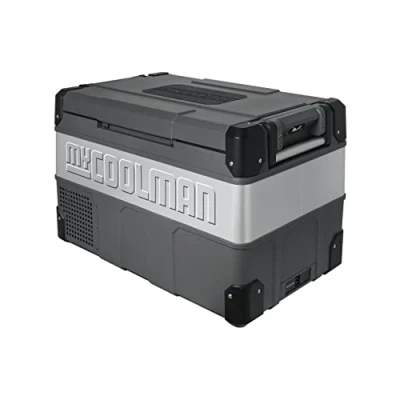 Abbildung von Milenco myCOOLMAN Zweizonen Kompressorkühl /Gefrierbox 53L: The Explorer, Grau