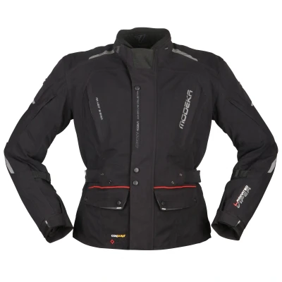 Abbildung von Modeka Viper LT Motorrad Textiljacke (Black,XXL)