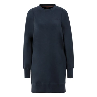Abbildung von BOSS Jerseykleid, Damen, Größe: Large, Dark blue