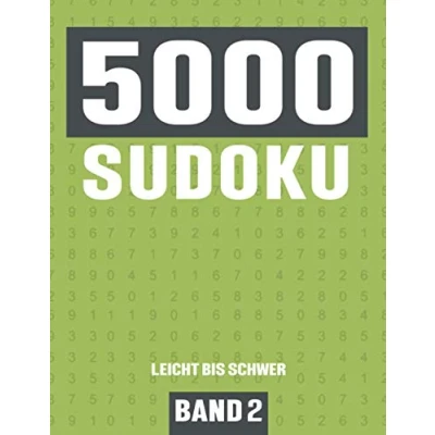 Abbildung von 5000 Sudoku: Großes Sudoku Buch mit Rätseln Schwierigkeit Leicht bis Schwer für Kinder, Erwachsene und Senioren Band 2