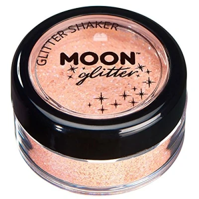 Abbildung von Pastell Glitzer Shaker von Moon Glitter 100% kosmetische für Gesicht, Körper, Nägel, Haare und Lippen 3g Pfirsich