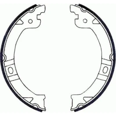 Abbildung von TEXTAR 91069600 Handbremsbeläge ohne Handbremshebel CHRYSLER: VOYAGER / Grand 3, IV, 4