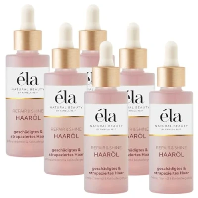 Abbildung von éla Natural Beauty Haaröl Repair &amp; Shine, 6er Pack (6 x 50 ml)