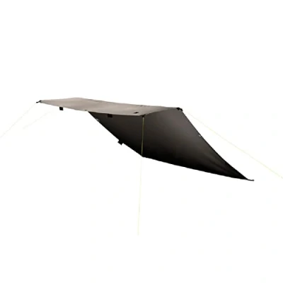 Abbildung von Tatonka Tarp 2 TC (285 x 300 cm) Wasserdichtes aus Baumwollmischgewebe mit hervorragender UV Stabilität, Ösen und Abpsannschlaufen Schützt vor Sonne, Wind Regen beige