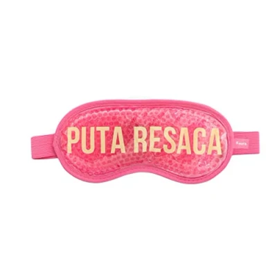 Abbildung von FISURA Augenmaske. Gel Gelmaske gegen geschwollene Augen und dunkle Ringe. Schlafmaske. Maße: 18,5 cm x 9 cm. (Kater ES, Rosa)