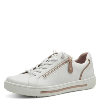 Abbildung von Jana Sneaker low, Damen, Größe: 42, White rosegold Schuhe