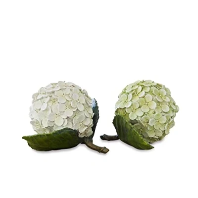 Abbildung von Kunstblume Dekoblume 2er Set Hortensie grün/weiß, Mirabeau, Höhe 13.0 cm