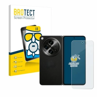 Abbildung von BROTECT Entspiegelungs Schutzglas für OnePlus Open Schutz Folie Panzerfolie Glas Matt [Extrem Kratzfest 9H, Anti Reflex, Fingerprint]