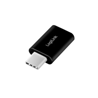 Abbildung von LogiLink BT0048A BT Adapter (V5.3), USB C (Gen1) Anschluss mit bis zu 3 Mbit/s und 20 m Reichweite, für Windows 7/8.1/10/11