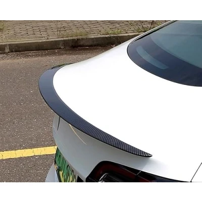 Abbildung von Auto Spoiler Hinterer Spolierflügel Heckspoiler Flügel Lippe Schwanzflügel für Tesla Model 3/3 Highland/Y (Model 3 Highland/Kohlefaser (2023 24 Version))
