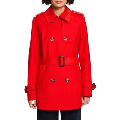 Abbildung von Esprit Classic Trenchcoat, Damen, Größe: XL, Red