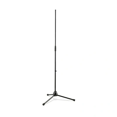 Abbildung von K&amp;M 201A/2 Mikrofonstativ Schwarz Solostativ mit großem Fußkreis 90 160,5 cm ausziehbar, 3/8“ Gewindeanschluss
