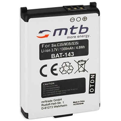 Abbildung von Ersatz Akku für Siemens C35(i), M35(i), S35(i) / Gigaset 4000, 4010, 4015(s) Micro, Active M, M1 Telekom Sinus 700m