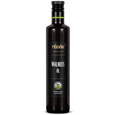 Abbildung von PÖDÖR Bio Walnussöl 500 ml kaltgepresst naturbelassen ungefiltert