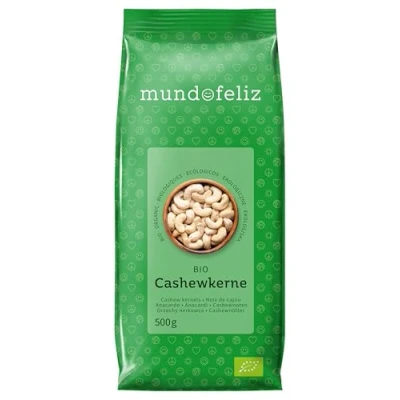 Abbildung von Mundo Feliz Ganze Cashew Nüsse aus Bio Anbau, 2 x 500 g