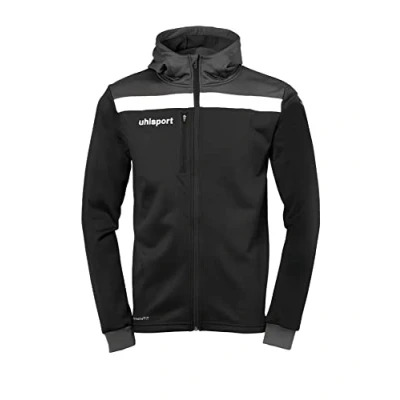 Abbildung von uhlsport Sweatjacke, Größe: Medium, Schwarz/anthra/weiß