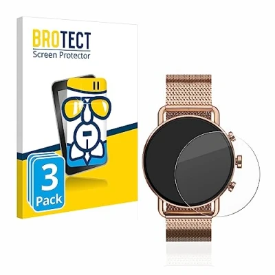 Abbildung von BROTECT Schutzglas für Skagen Falster Gen 6 (41 mm) (3 Stück) Schutzfolie Panzer Folie Glas [Extrem Kratzfest 9H, Anti Fingerprint,
