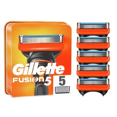 Abbildung von Gillette Fusion 5 Rasierklingen für Herren, Packung mit Ersatzklingen (Verpackung kann variieren)