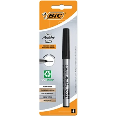 Abbildung von Bic 105892 Permanentmarker Pocket 1445, schwarz