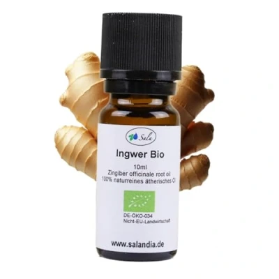 Abbildung von Sala Ingweröl Aroma ätherisches Öl naturrein BIO zum Verzehr 10 ml