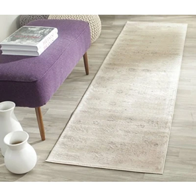 Abbildung von SAFAVIEH Traditionell Teppich für Wohnzimmer, Esszimmer, Schlafzimmer Vintage Collection, Kurzer Flor, Creme, 66 X 244 cm