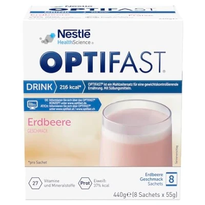Abbildung von Optifast Home Drink Erdbeere Pulver