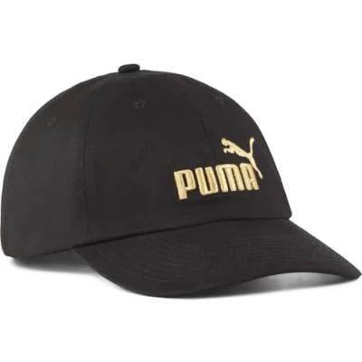 Abbildung von Puma ESS No.1 Logo Baseball Cap Mit Plain Black/Gold/Logo Größe: M