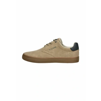 Abbildung von s.Oliver Herren Sneaker flach Low Top Freizeit, Braun (Taupe), 41 EU