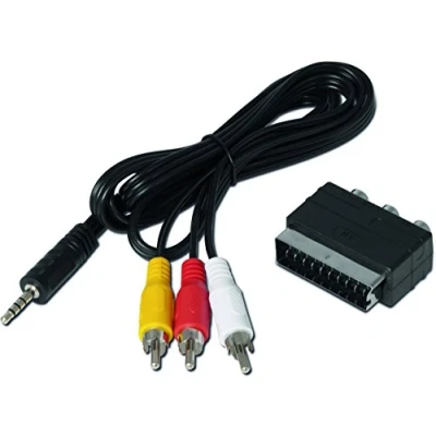 Abbildung von TechniSat Klinken Cinch/SCART Adapterset für Receiver (passend zu TECHNISTAR S5, S6, DIGIPAL T2 DVR, DIGIT S3 DVR und weiteren Geräten) schwarz