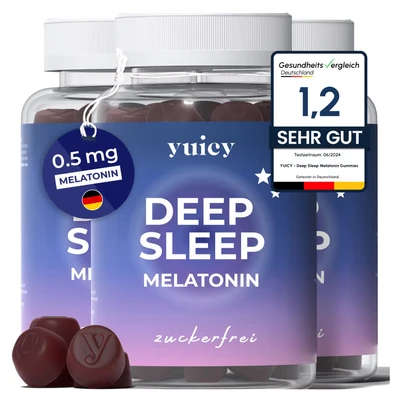 Abbildung von yuicy® Deep Sleep Melatonin Gummies Zum Einschlafen 0.5mg 180 St